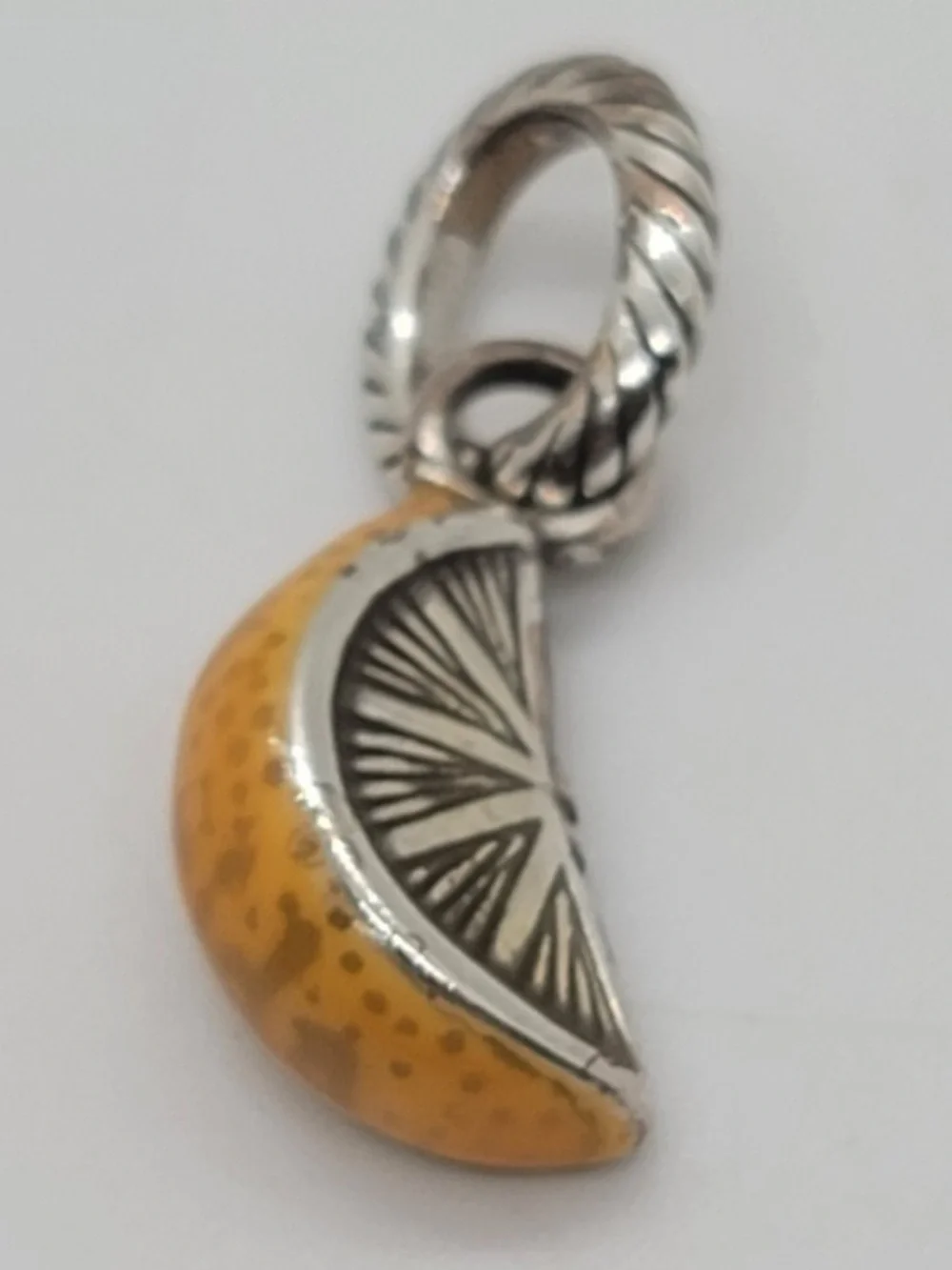 🆕 Brighton Florida state orange slice charm Enamel & silver 